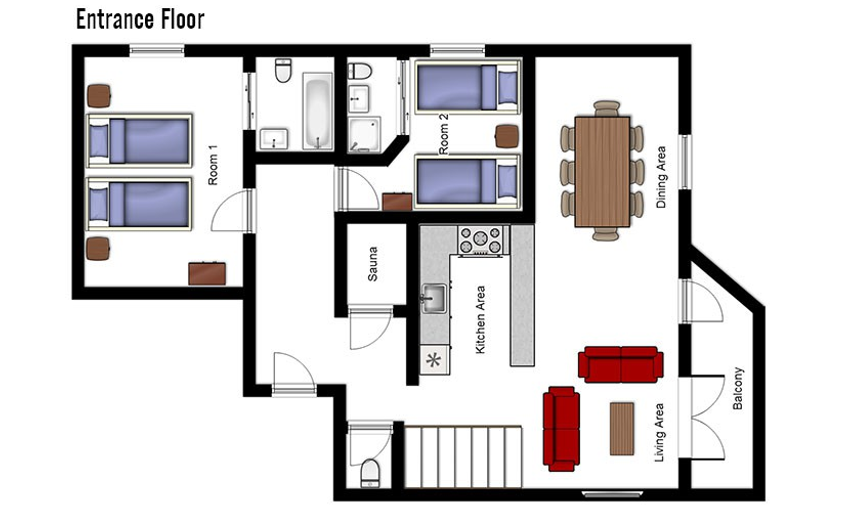 Chalet Annina Tignes Floor Plan 3